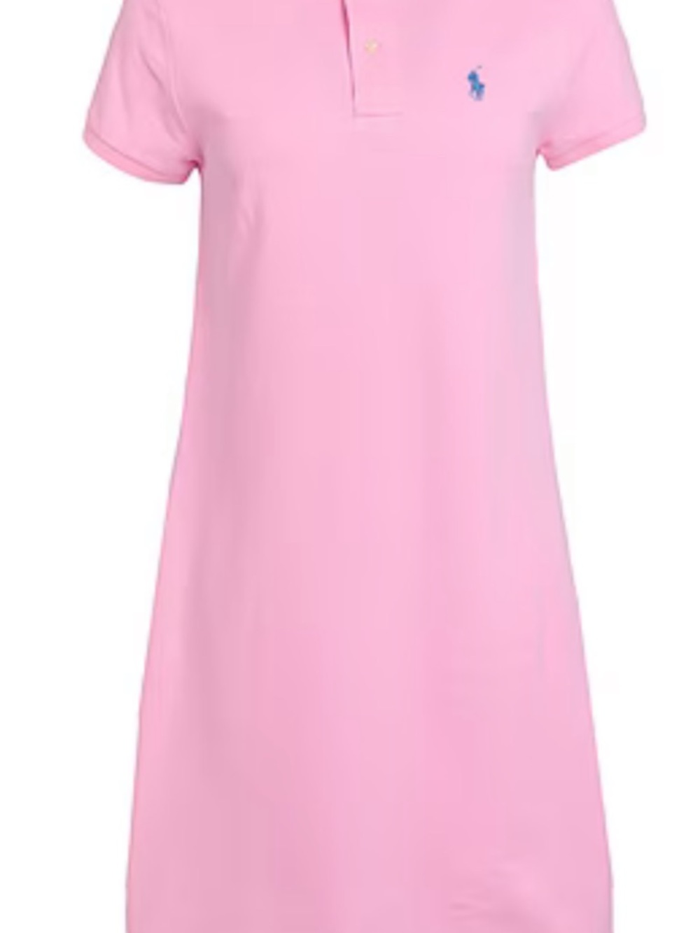 Ralph Lauren Light Pink Polo Shirt Dress with Contrast Pony